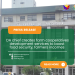 DA chief creates farm cooperatives development services to boost food security, farmers incomes