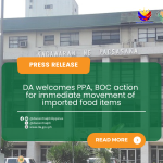 DA welcomes PPA, BOC action for immediate movement of imported food items