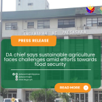 DA chief says sustainable agriculture faces challenges amid efforts towards food security