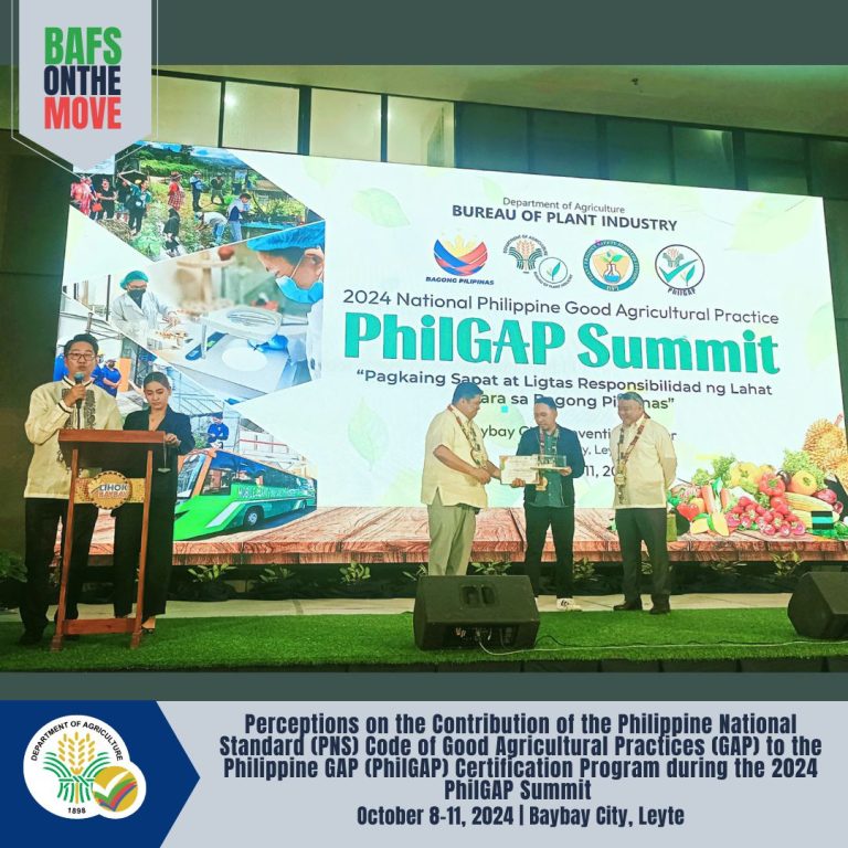 Perceptions on the Contribution of the Philippine National Standards (PNS) Code of Good Agricultural Practices (GAP) to the Philippine GAP (PhilGAP) Certification Program during the 2024 PhilGAP Summit