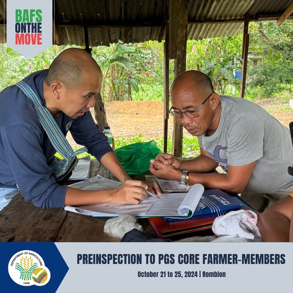 Pre-Inspection to Core PGS Farmer – Members (Romblon)