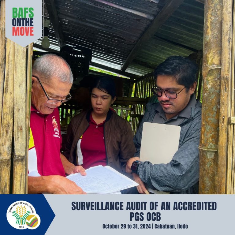 Surveillance Audit of an Accredited PGS OCB (Cabatuan, Iloilo)