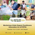 Monitoring of Atok Organic Practitioners Association Inc (ATOPAI) in Atok, Benguet