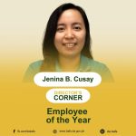 EMPLOYEE of the YEAR – Ms. Jenina B. Cusay