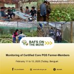 The Monitoring Team from the DA-BAFS Organic Agriculture Division and DA-Regional Field Office Region CAR Regulatory Division monitored certified core PGS group farmer-members in Benguet