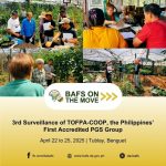 DA-BAFS Conducts 3rd Surveillance of TOFPA-COOP, the Philippines’ First Accredited PGS Group