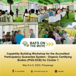 Capability Building Workshop for the Accredited Participatory Guarantee System – Organic Certifying Bodies (PGS-OCB) for Cluster 1