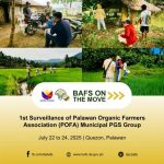 DA-BAFS Conducts 1st Surveillance of POFA Municipal PGS Group in Quezon, Palawan